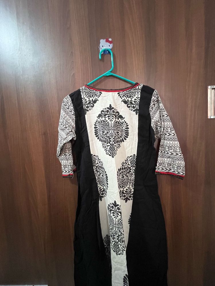 Black &amp; White Kurta