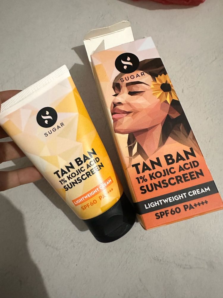 Sugar Tan Ban 1% Kojic Acid Sunscreen