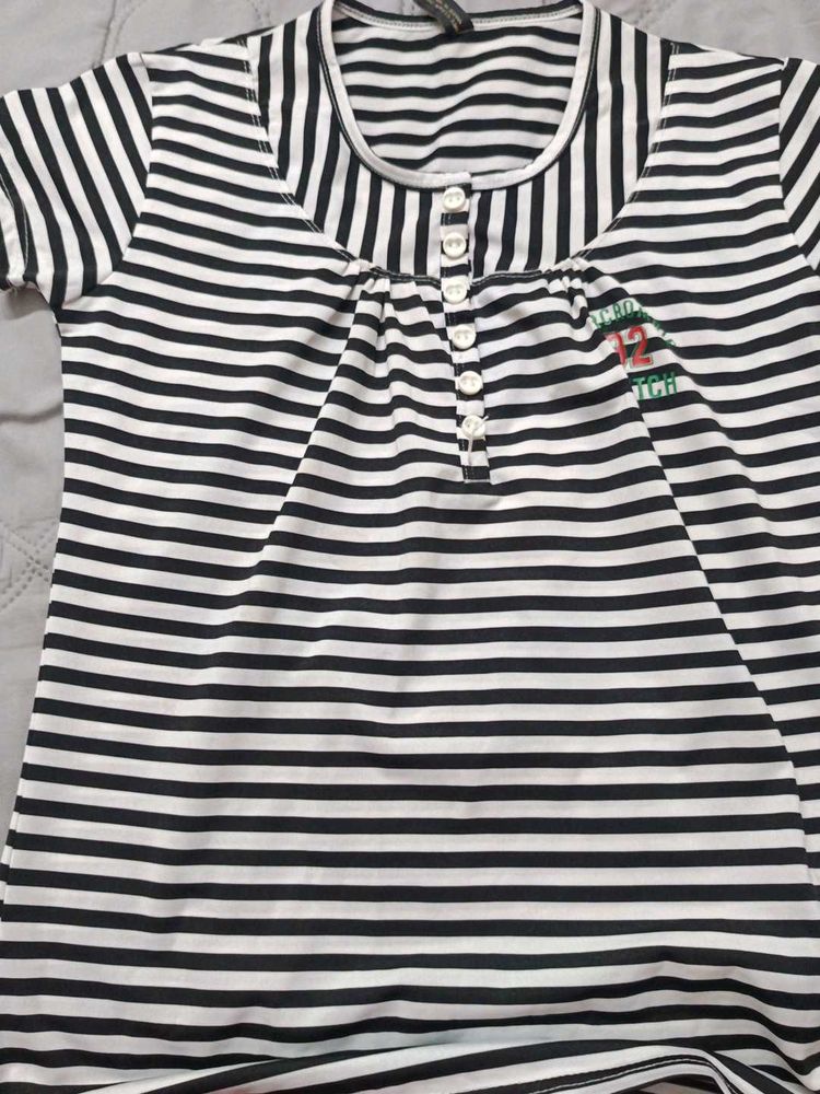Striped Henley T-Shirt
