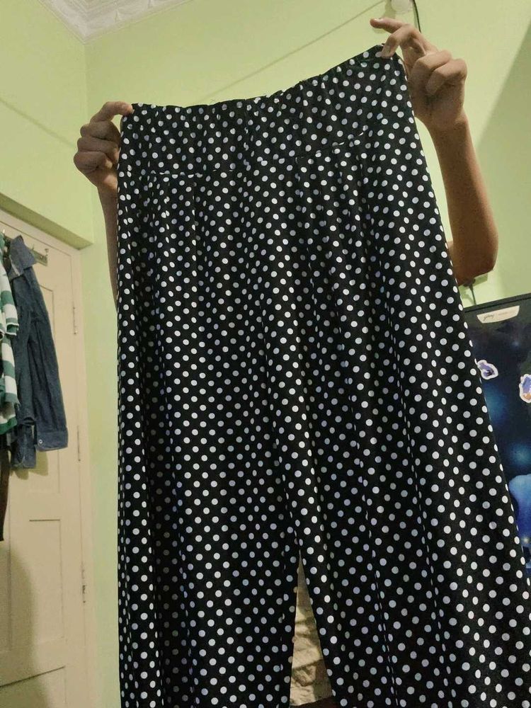 Black Polka Dot Palazzos