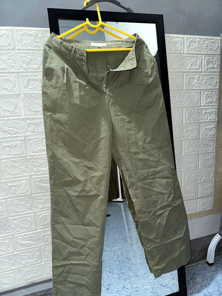 Green Wide Leg Pants