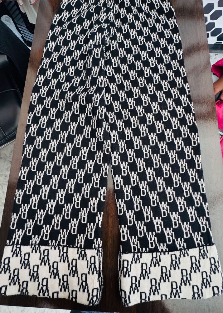 Patterned Knit Pants