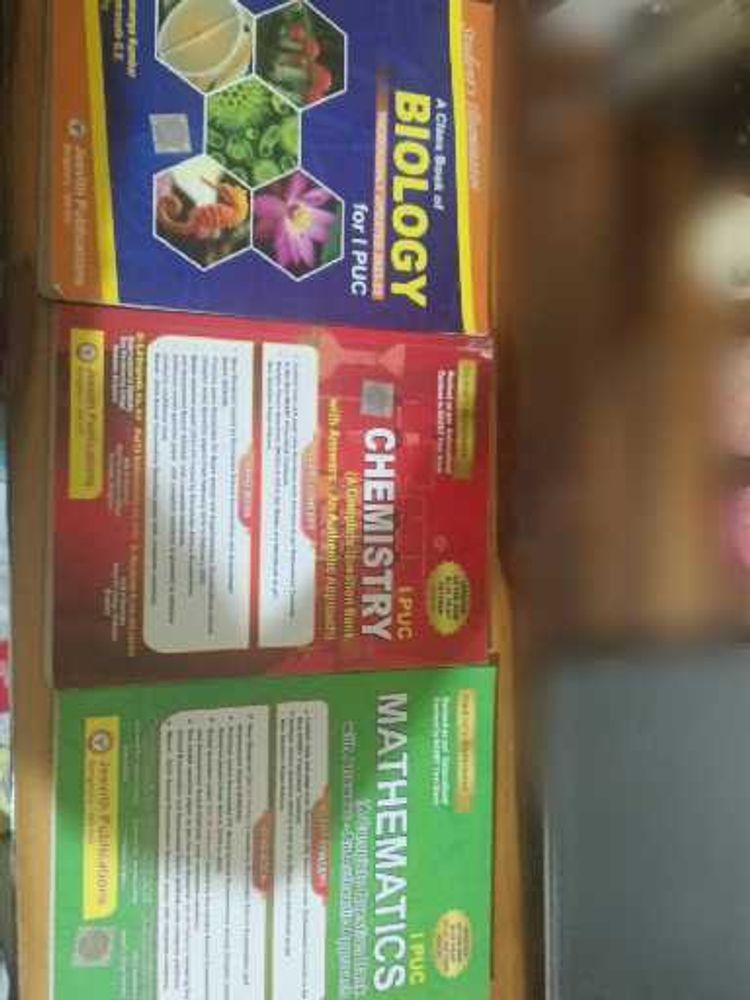 I PUC Mathematics, Biology and Chemistry Question