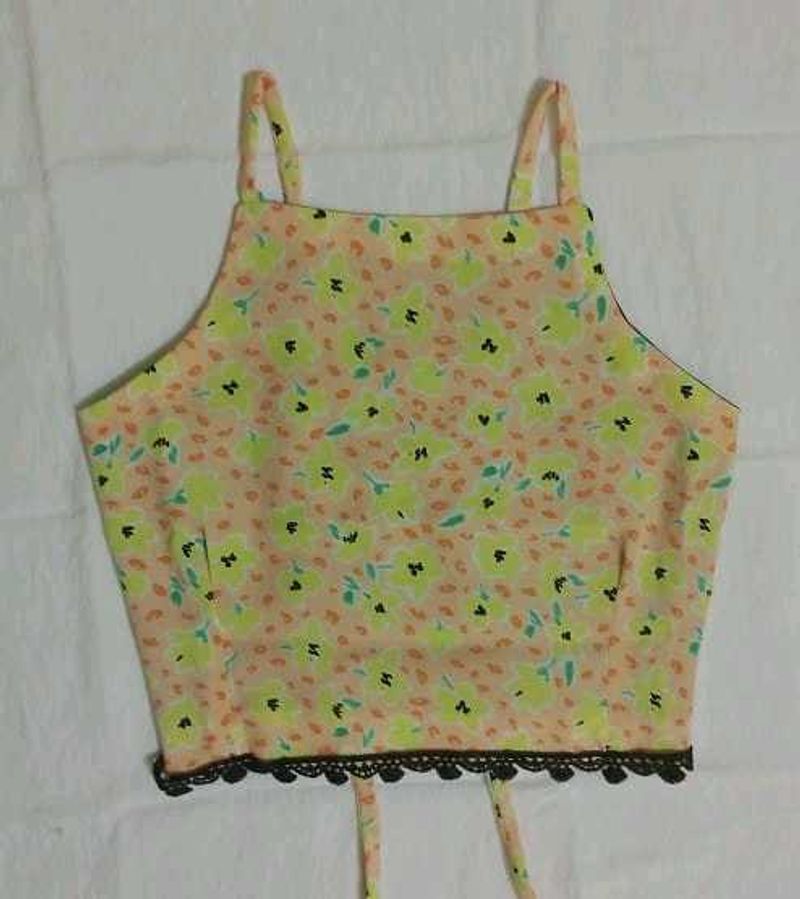Cute Floral Crop Top
