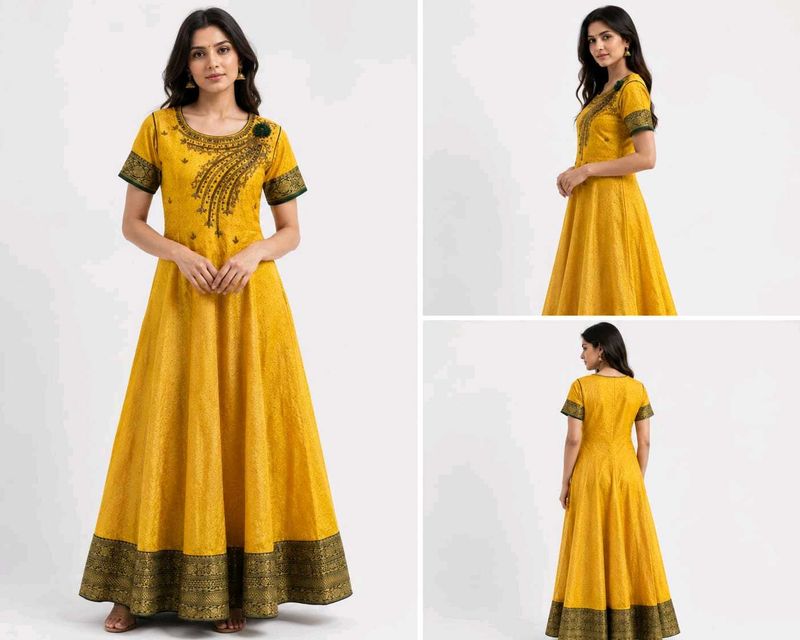Yellow Anarkali Gown🟡