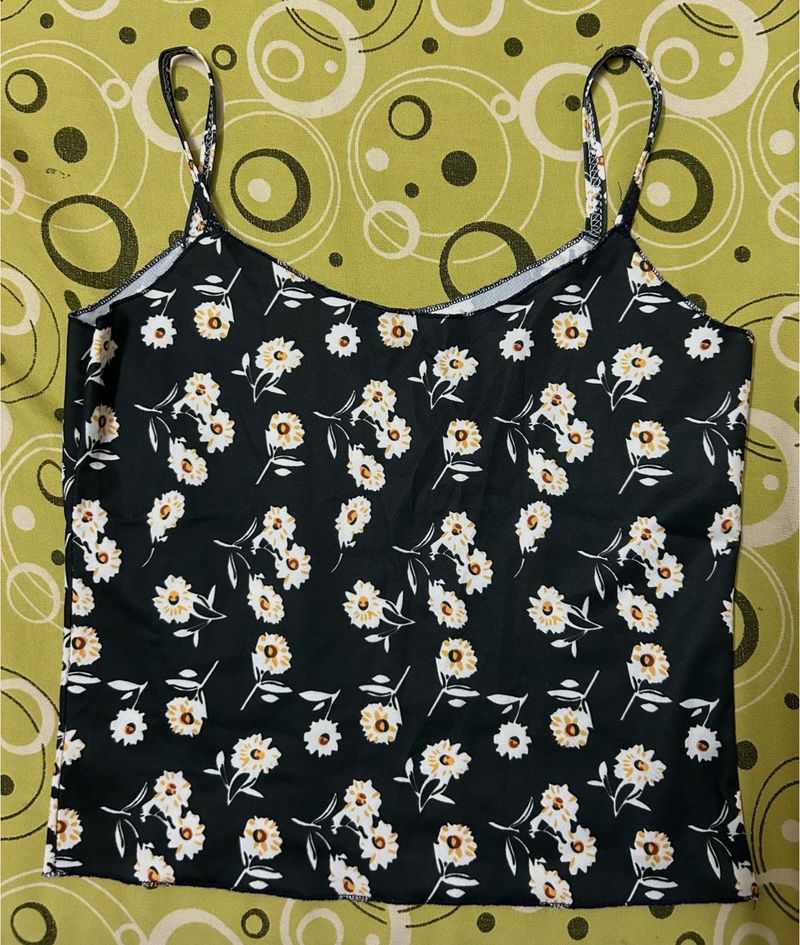 Cute Floral Print Cami Top