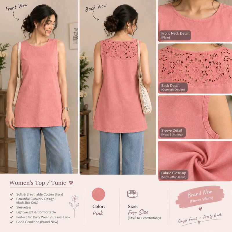 Brand New Cutwork Girlie Top