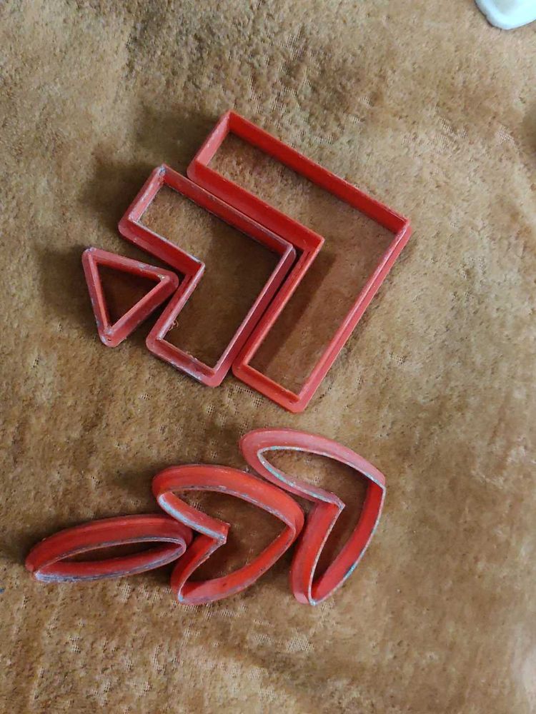 Set of Red Clay Cutters