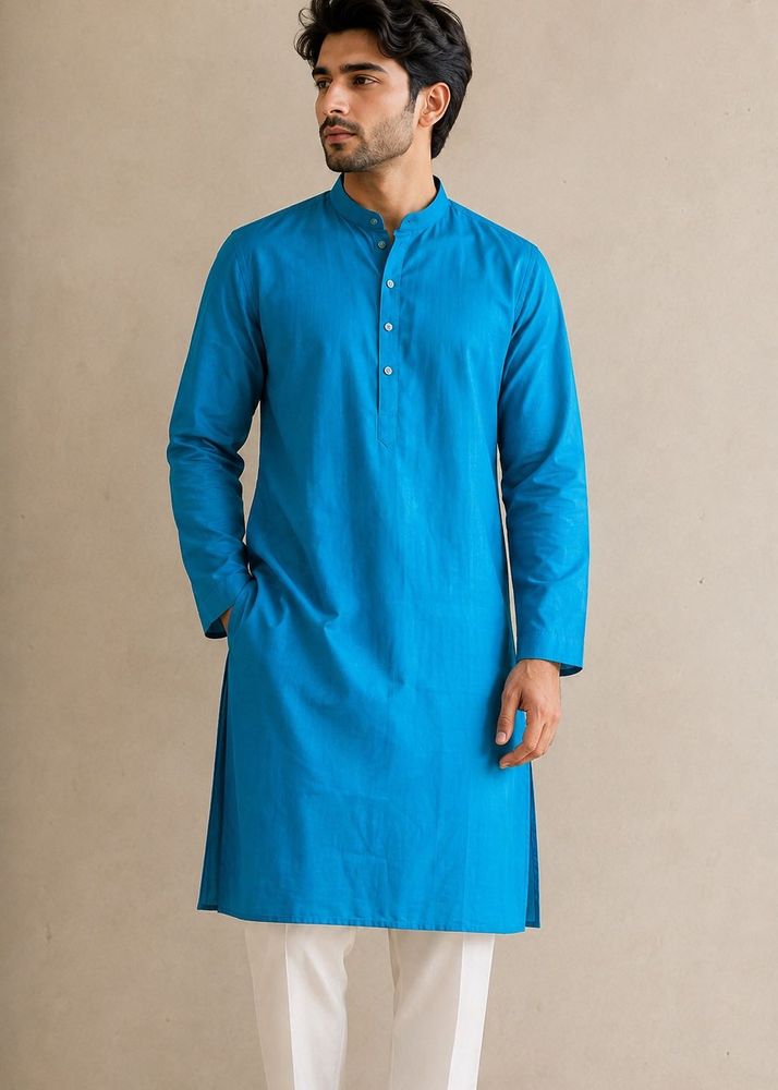 Men's Blue Kurta