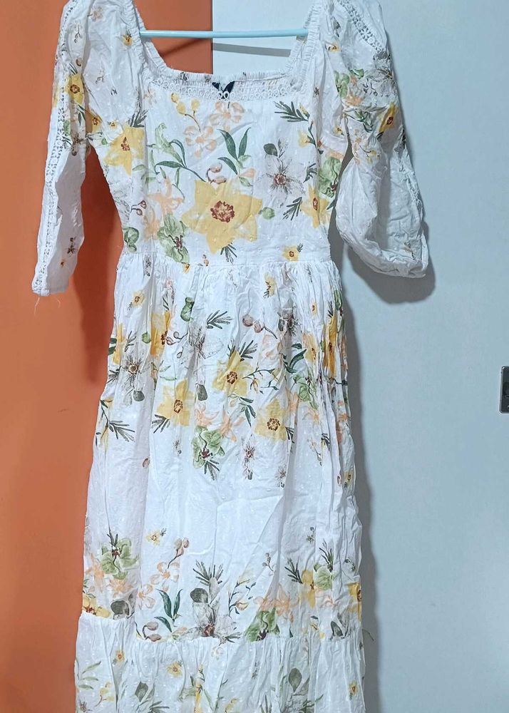 Vintage Floral Maxi Dress