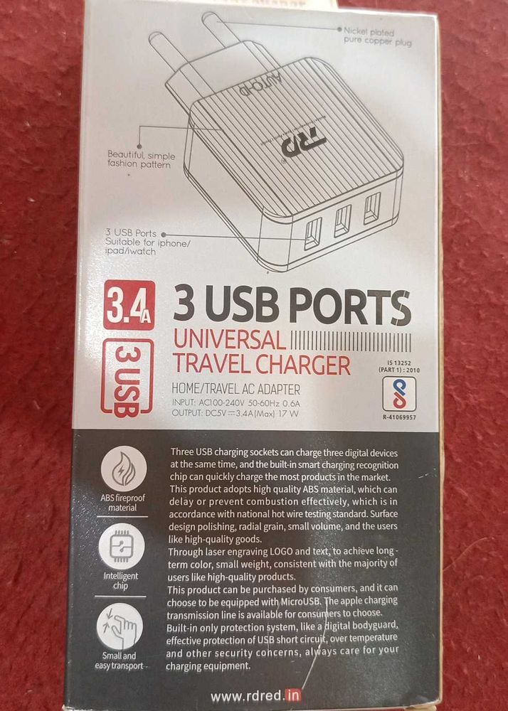 3-Port Universal Travel Charger