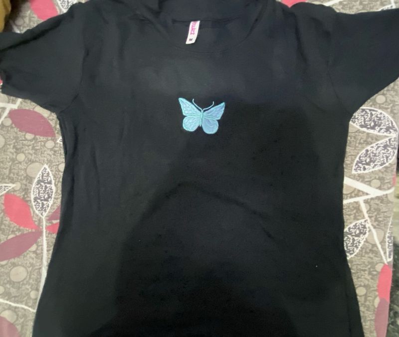 Black Butterfly T-Shirt
