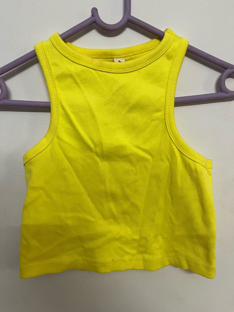 Lemon Yellow Tank Top