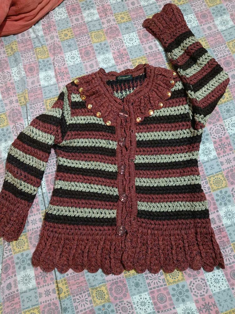 Striped Knit Cardigan