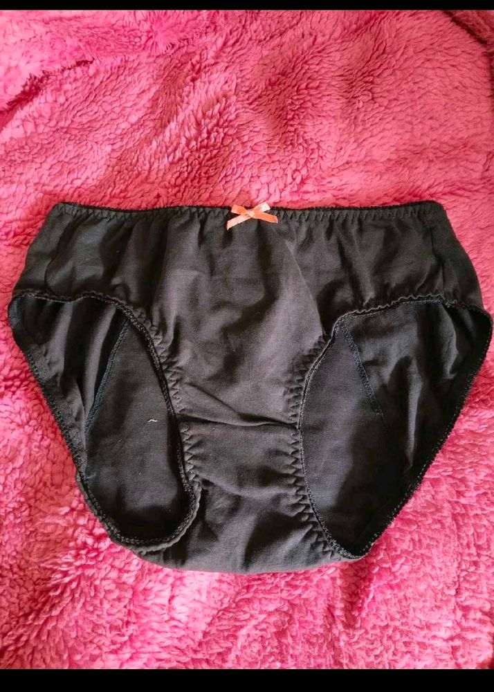 Black Briefs with Bow Accent