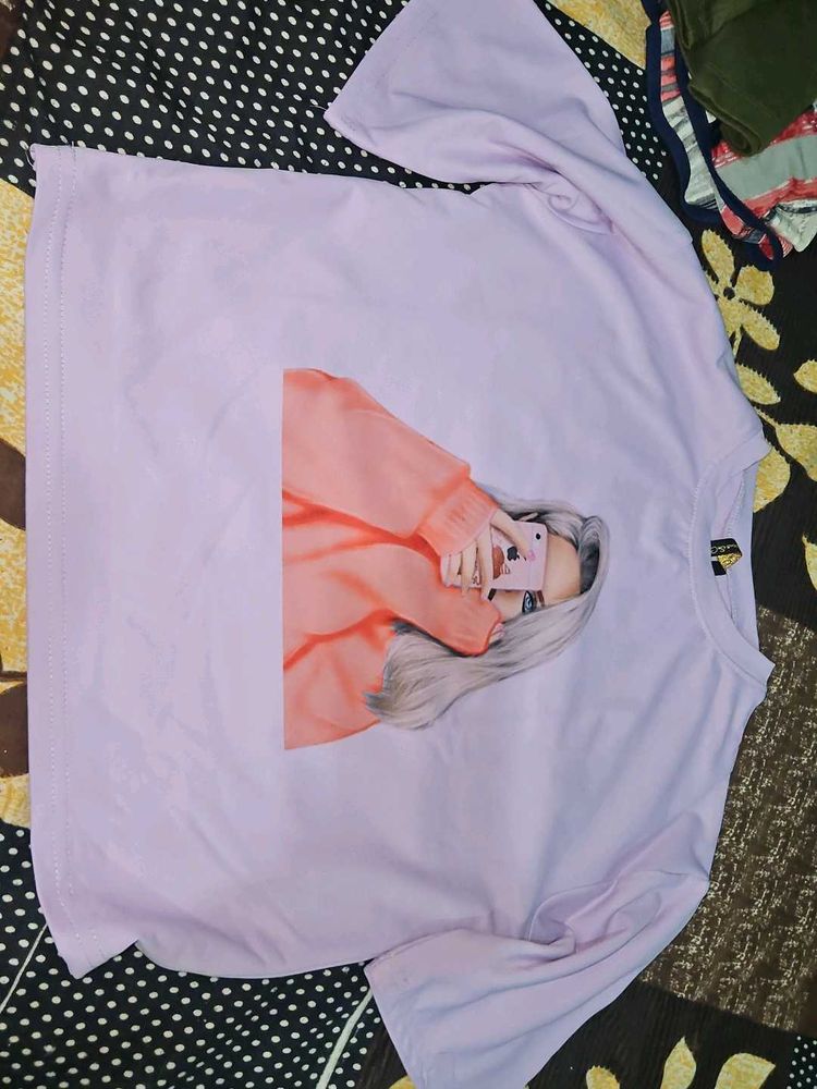 Cute Graphic Print T-Shirt