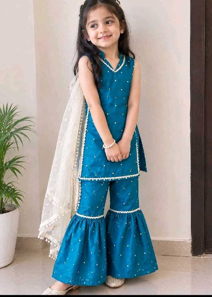 Elegant Teal Kurta Set with Dupatta