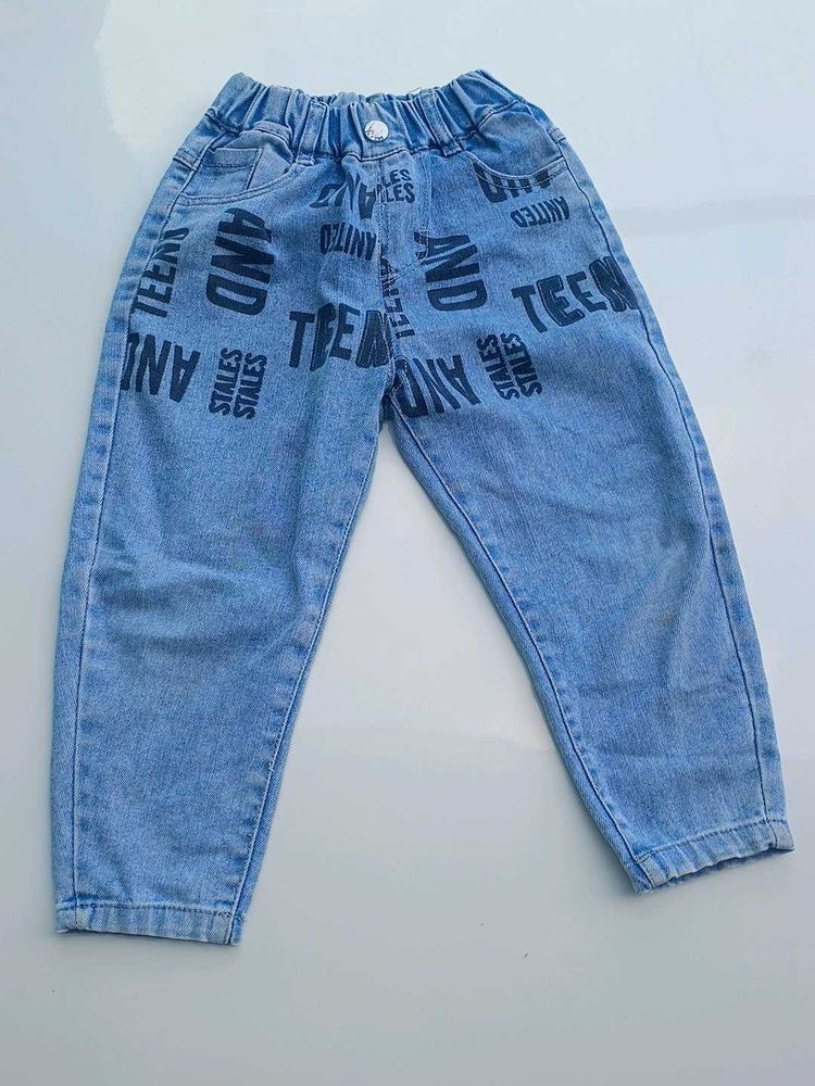 Trendy Graphic Print Jeans for Teens