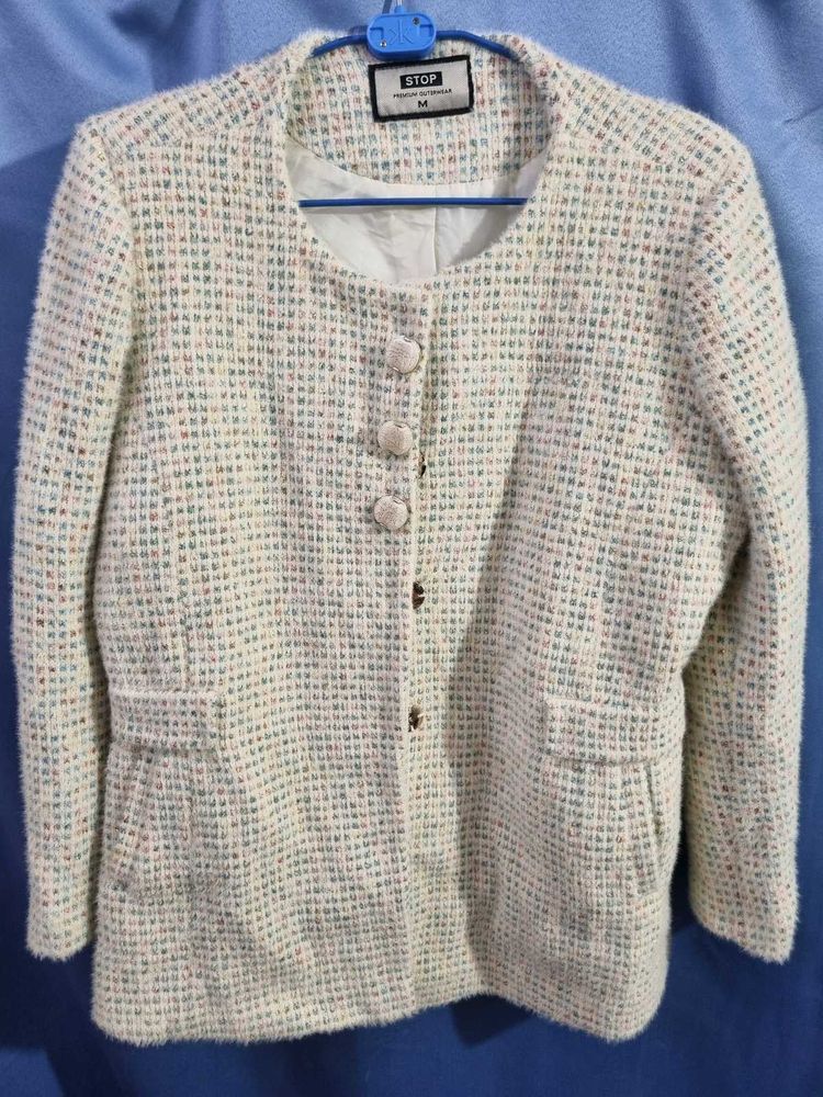 STOP Multicolor Tweed Jacket Blazer