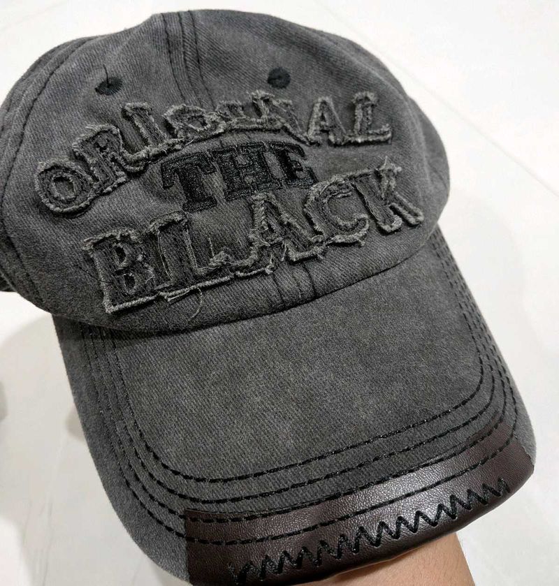 Stylish Grey "Original The Black" Baseball Cap
