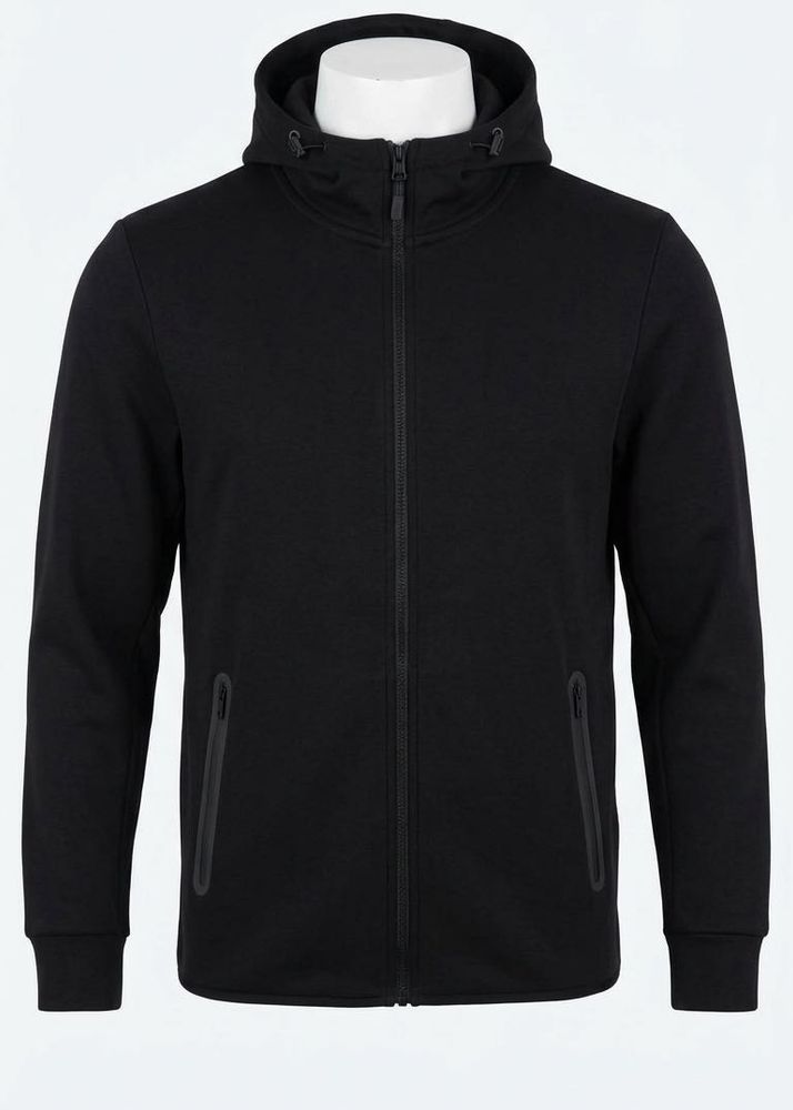 UNIQLO Men's Black Zip-Up Hoodie