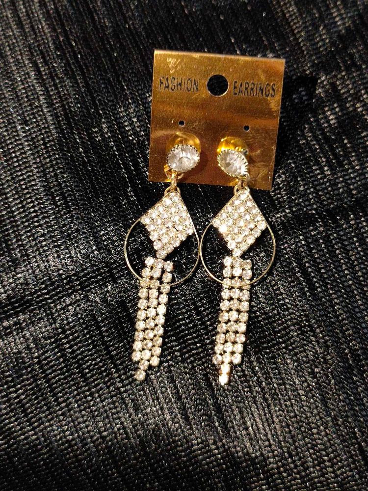 Rhinestone Dangle Earrings