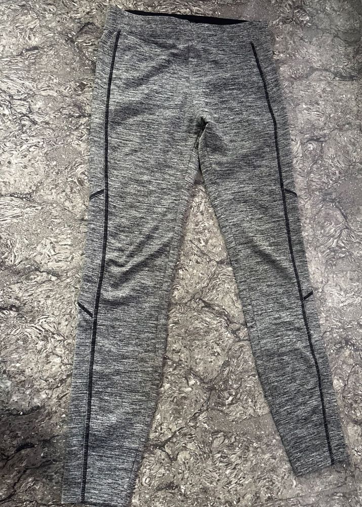 Grey Melange Athletic Leggings