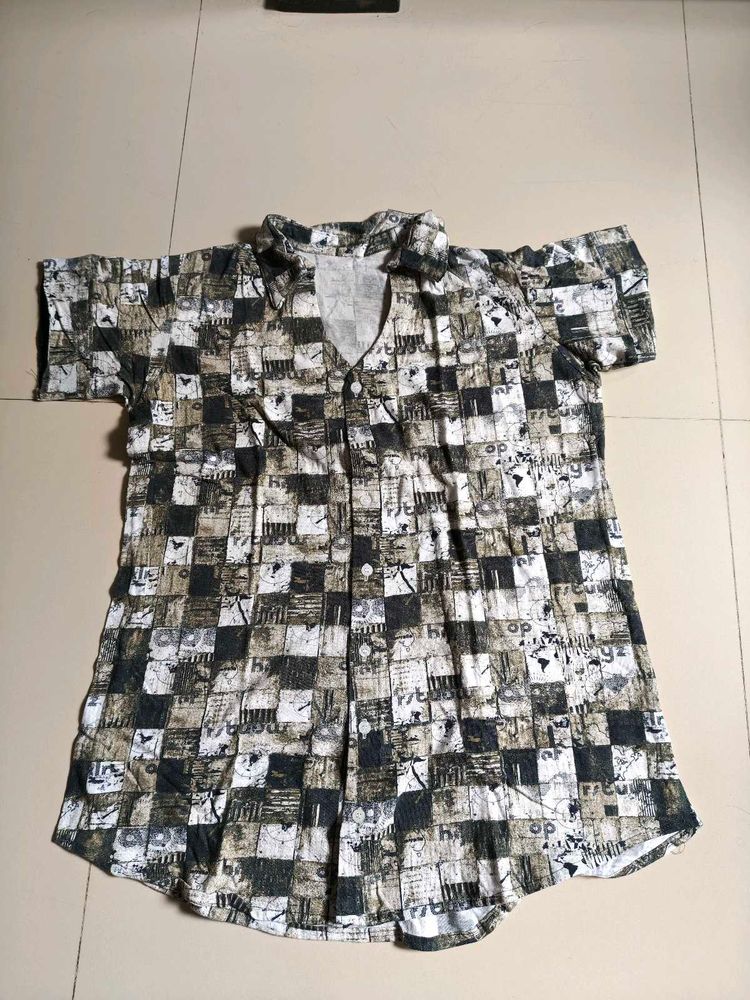 Stylish Printed Short Sleeve Shirt