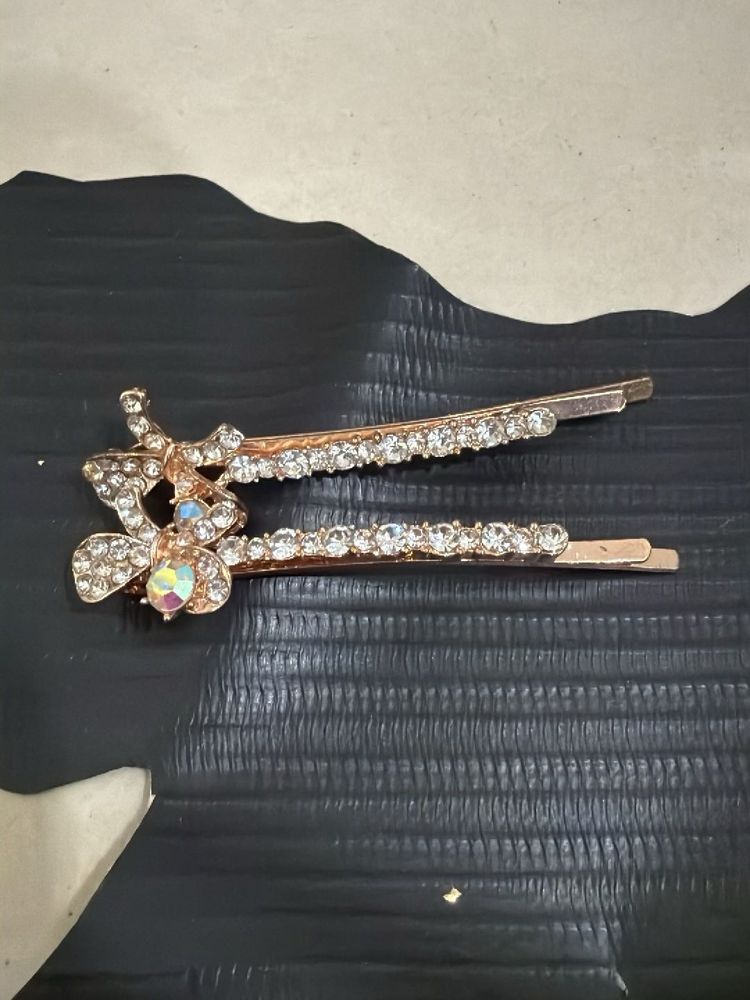 Sparkling Butterfly Hair Clips