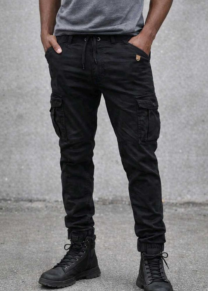 Men's Black Cargo Pants