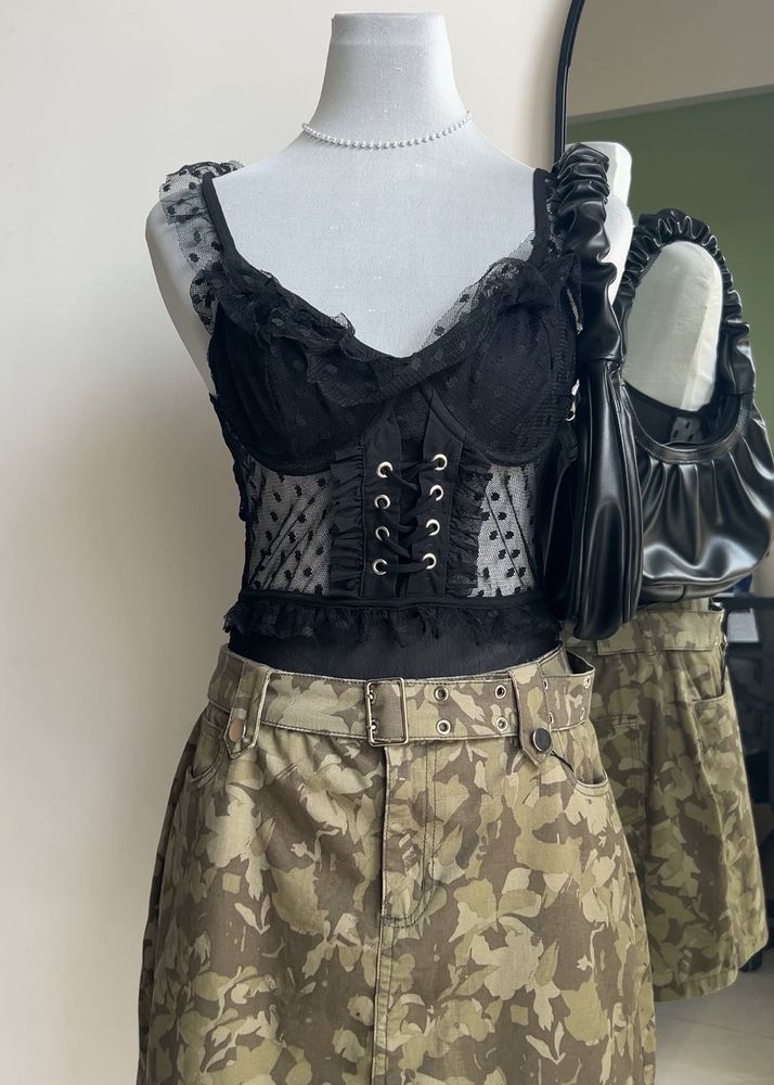 Frill Corset Bodysuit