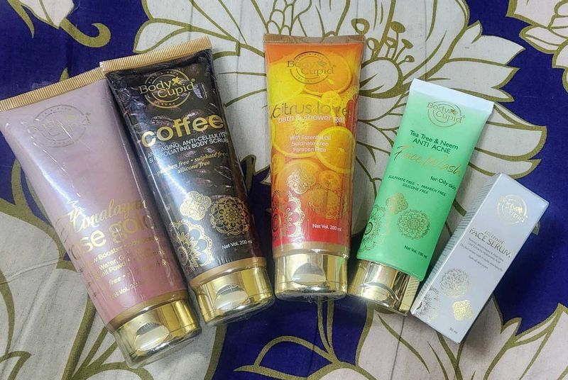 BODY CUPID SCRUB FACEWASH SERUM