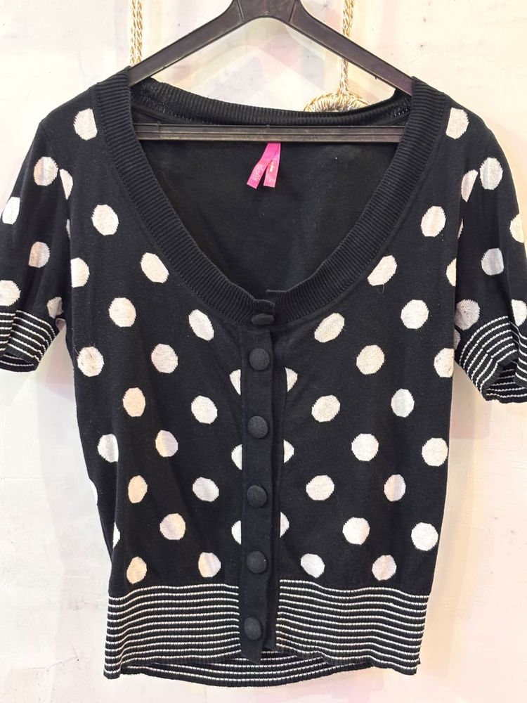 Polka Dot Cardigan