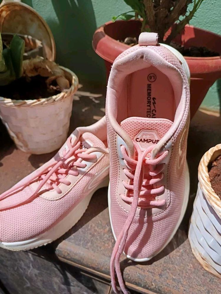 Stylish Pink Campus Sneakers