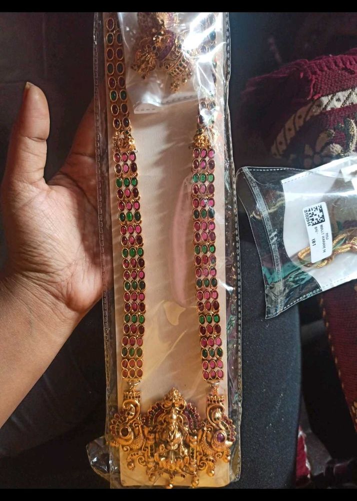Traditional Indian Long Necklace Set