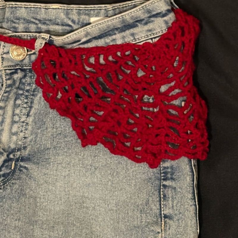 spiderman crochet bandana/belt