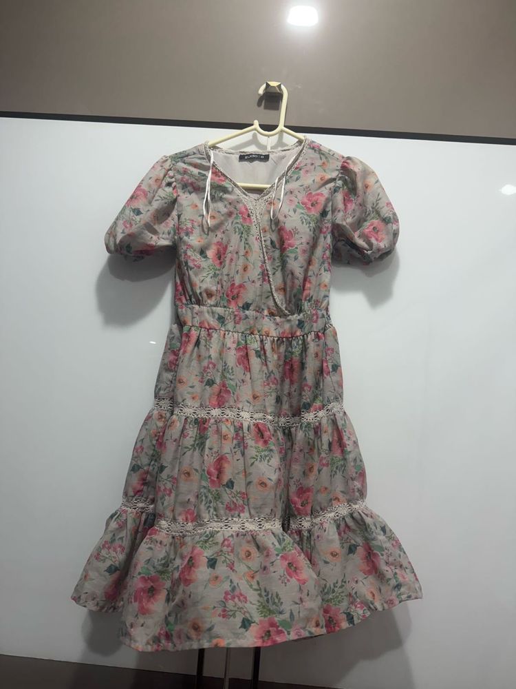 Floral Tiered Midi Dress