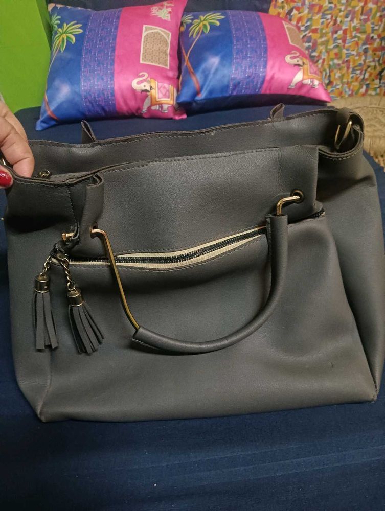 Stylish Grey Handbag
