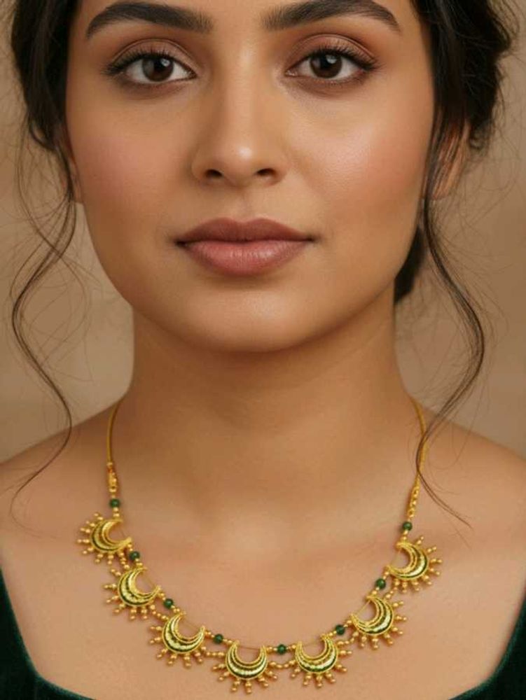 Premium Gold Plated Moon Necklace