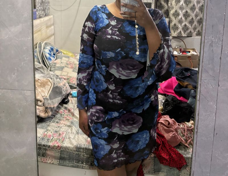 Chic Floral Print Dress