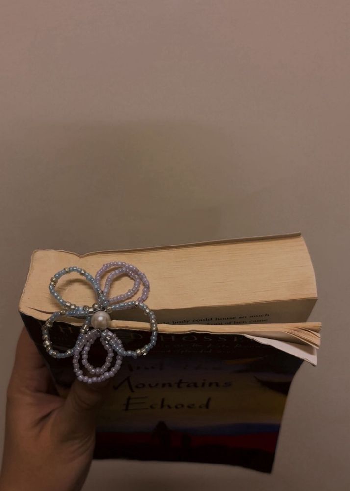 Beaded Flower Bookmark