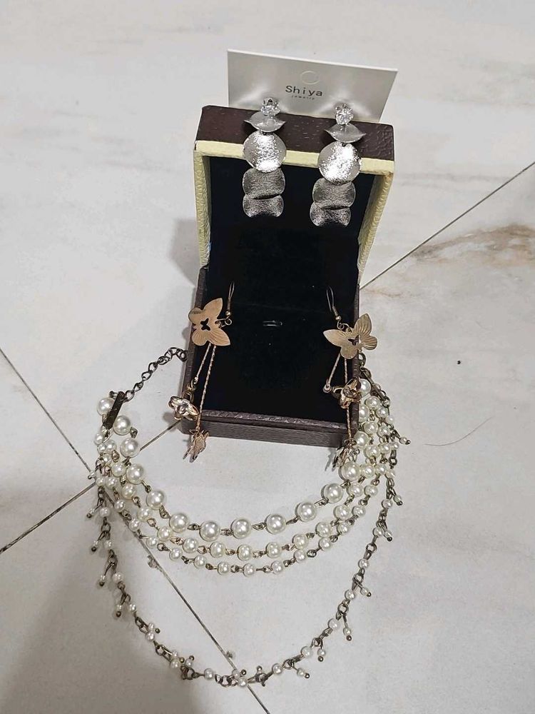 Elegant Pearl Necklace &amp; Earring Set