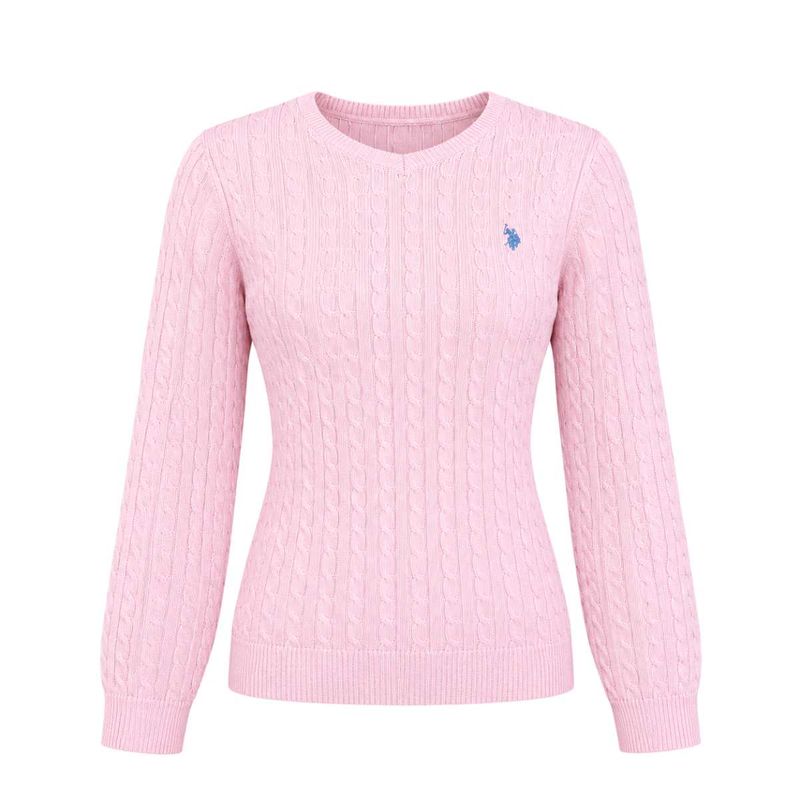 Us polo Pink Cable Knit Sweater