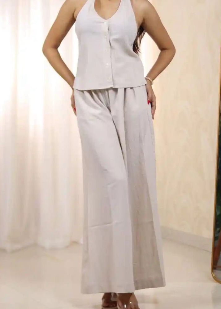 Elegant Two-Piece Linen Set