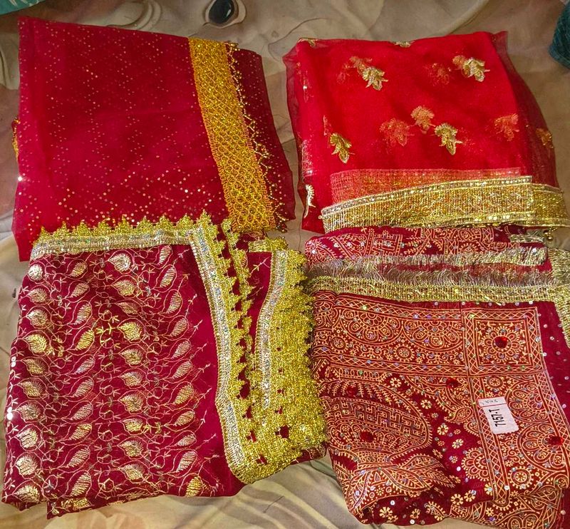 Red &amp; Gold Lehenga Choli Set