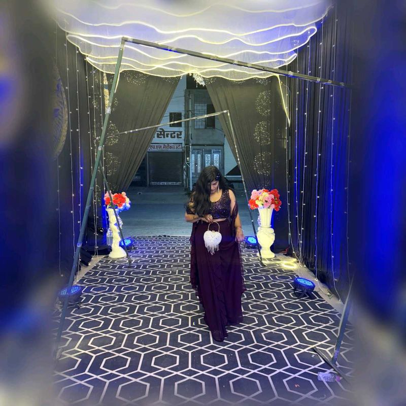 “Midnight Plum – Elegant 3 Piece Party Wear Set”