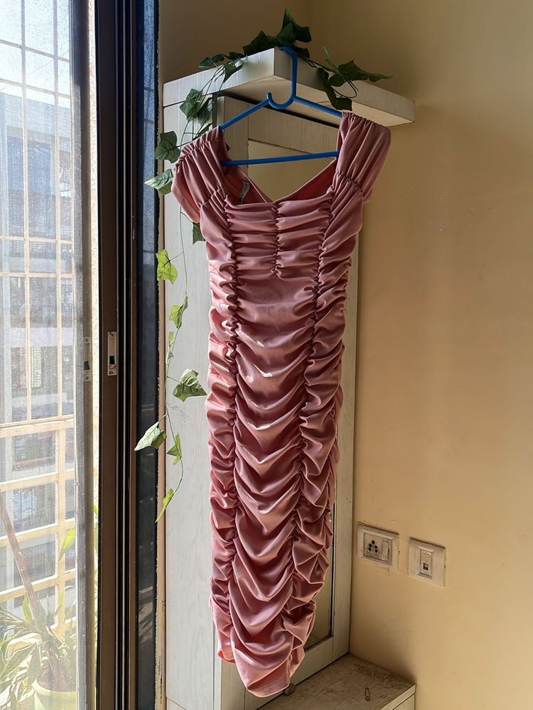 Ruched Bodycon Mini Dress