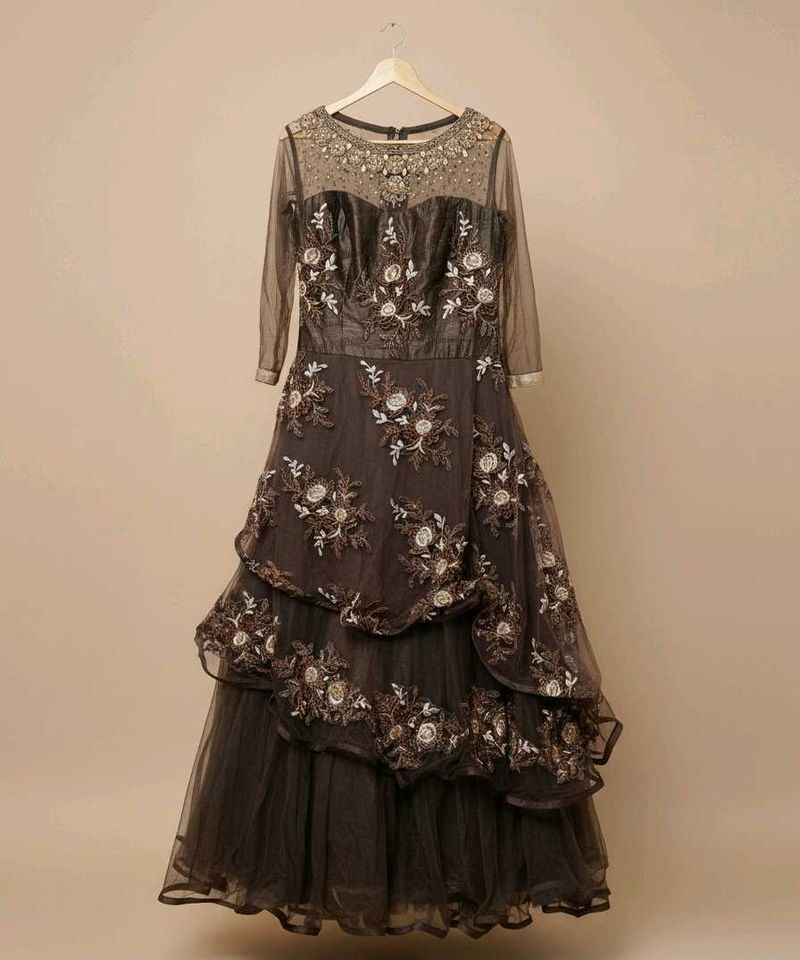 Elegant coffee brown Gown