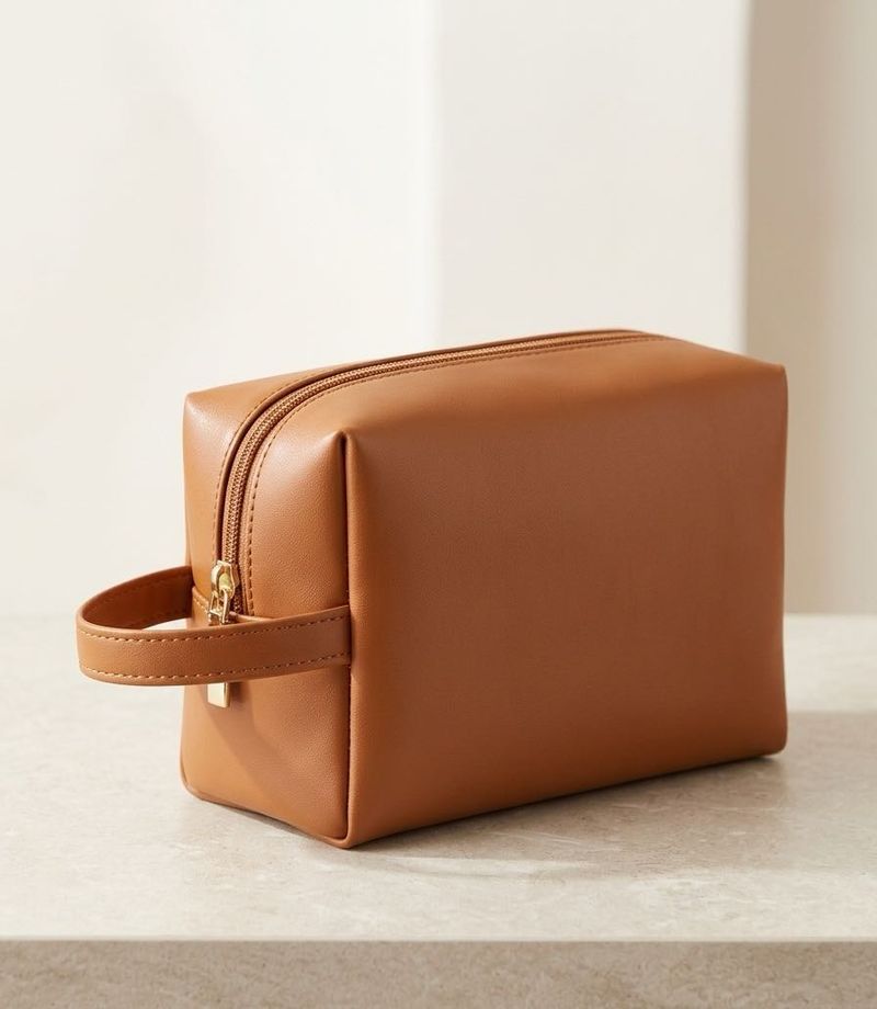 Stylish Brown Toiletry Bag