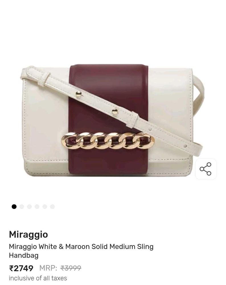 Miraggio colorblocked medium sling bag